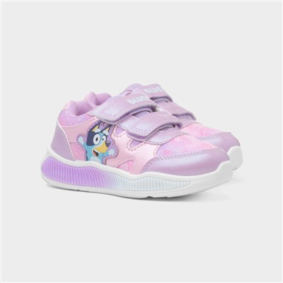 Kids Lilac Light Up Trainer