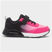 XL Antarctic Kids Pink & Black Easy Fasten Trainer (Click For Details)