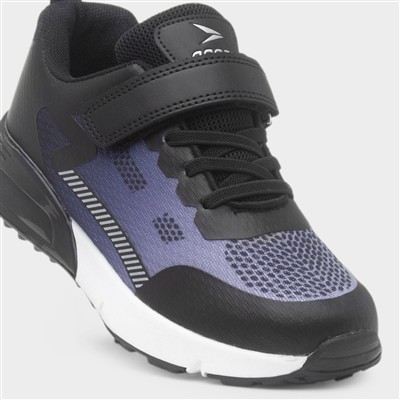 Halley Kids Black & Blue Trainer
