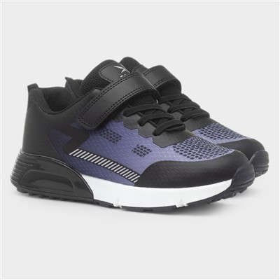 Halley Kids Black & Blue Trainer