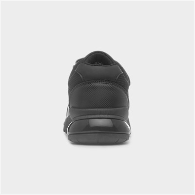 Kids Black Easy Fasten Chunky Trainers