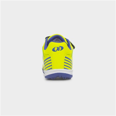 Kids Lime & Blue Easy Fasten Astro Trainer