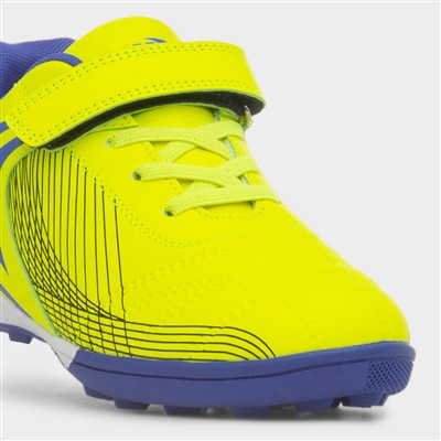 Kids Lime & Blue Easy Fasten Astro Trainer