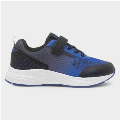 Adriatic Kids Blue & Black Easy Fasten Trainer