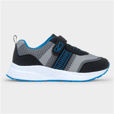 Armstrong Kids Grey Easy Fasten Trainer