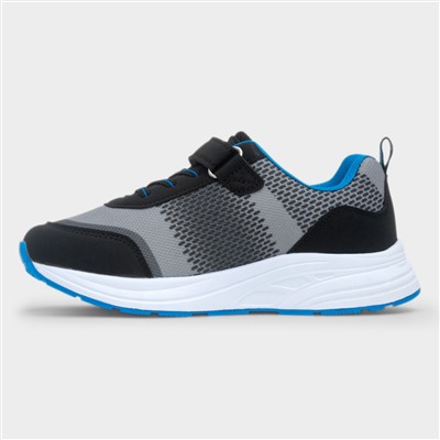 Armstrong Kids Grey Easy Fasten Trainer