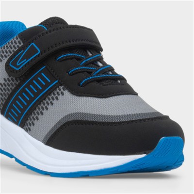 Armstrong Kids Grey Easy Fasten Trainer