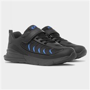XL Yarrow Kids Black Easy Fasten Trainer (Click For Details)