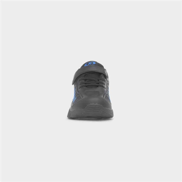 Yarrow Kids Black Easy Fasten Trainer