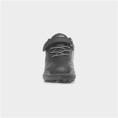 Kids Black Easy Fasten Astro Trainers