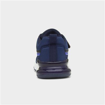 Kids Navy Easy Fasten Trainer