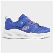 Skechers Blor Meteor Lights Kids Blue Trainers (Click For Details)