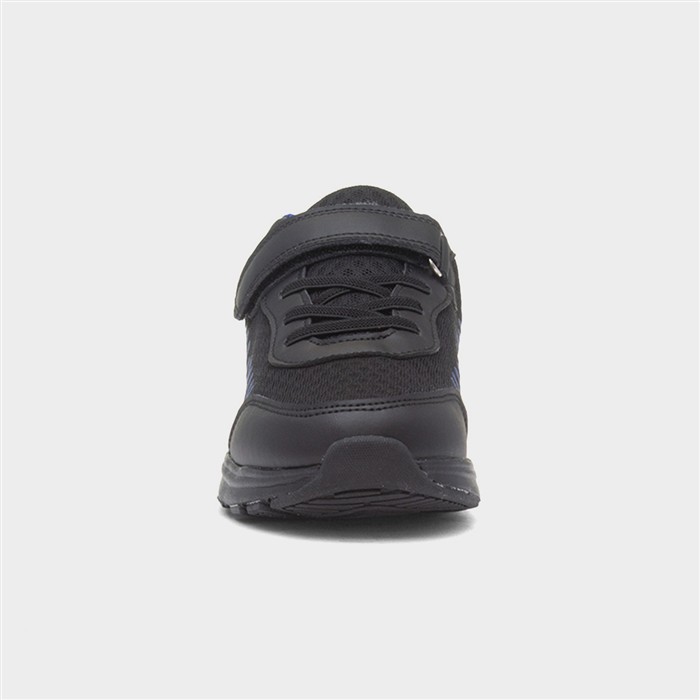 Rocket Kids Black Easy Fasten Trainer