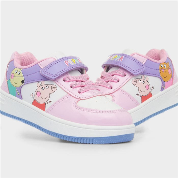 Kids Viva Pink Easy Fasten Trainer