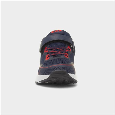 Kids Navy Easy Fasten Trainers
