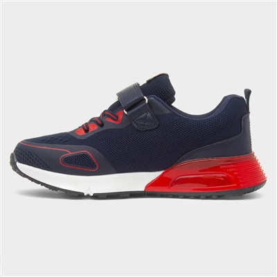 Kids Navy Easy Fasten Trainers