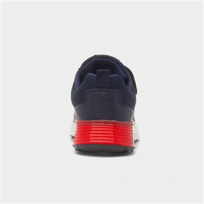 Kids Navy Easy Fasten Trainers