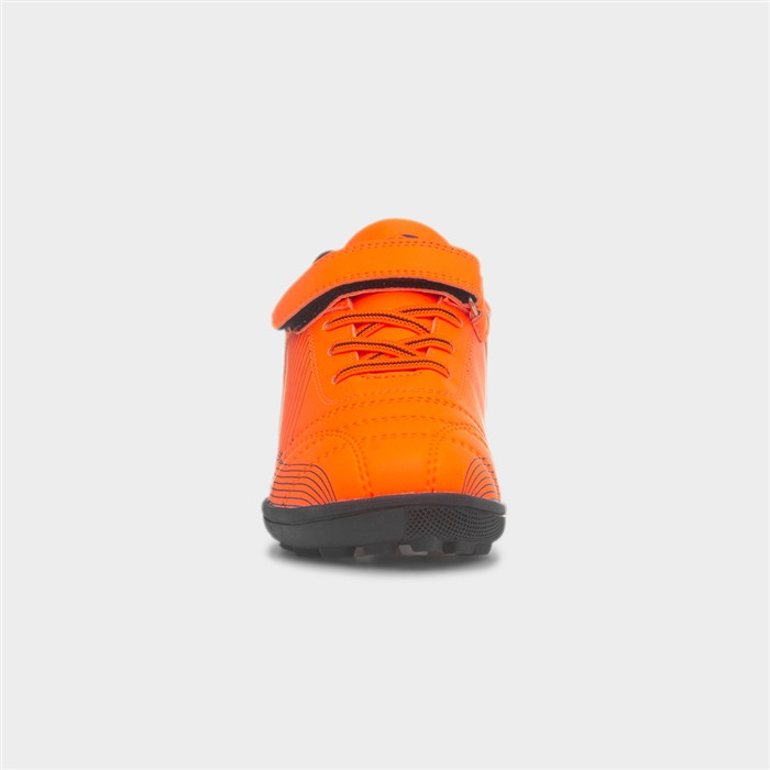 Kids Orange & Black Easy Fasten Astro Trainer