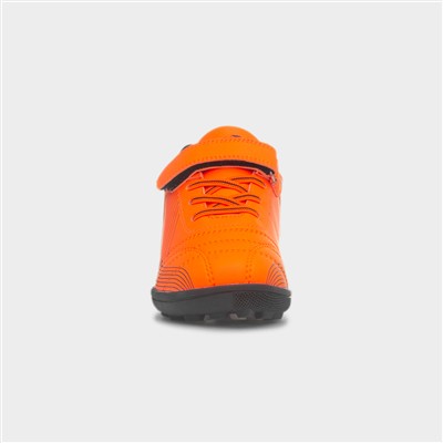 Kids Orange & Black Easy Fasten Astro Trainer