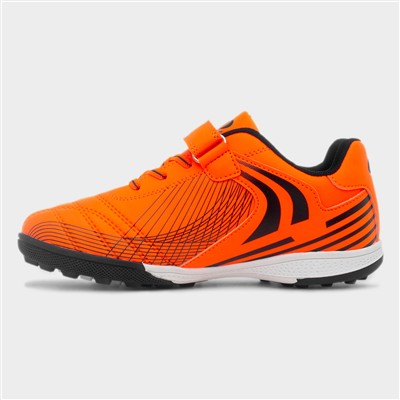 Kids Orange & Black Easy Fasten Astro Trainer