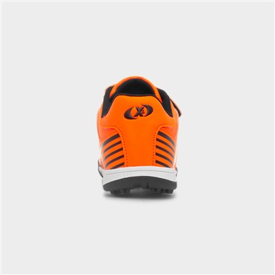 Kids Orange & Black Easy Fasten Astro Trainer