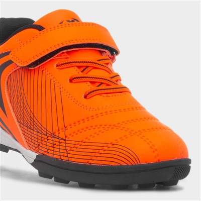 Kids Orange & Black Easy Fasten Astro Trainer
