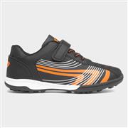 XL Kid's Black Easy Fasten Astro Trainers (Click For Details)