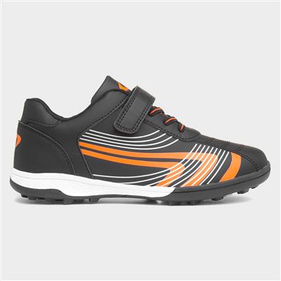 Kid's Black Easy Fasten Astro Trainers