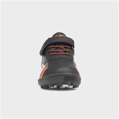 Kid's Black Easy Fasten Astro Trainers