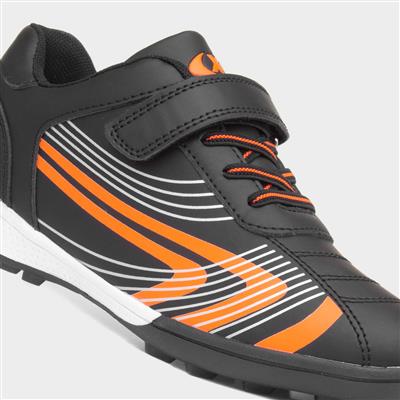 Kid's Black Easy Fasten Astro Trainers