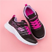 Skechers Microspec Bold Delight Kids Black Trainer (Click For Details)