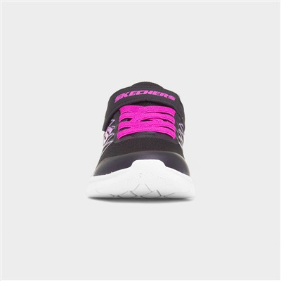 Microspec Bold Delight Kids Black Trainer