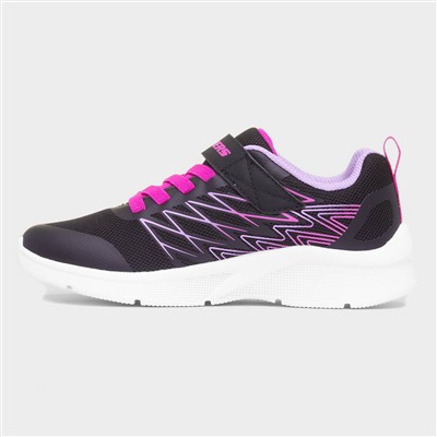 Microspec Bold Delight Kids Black Trainer