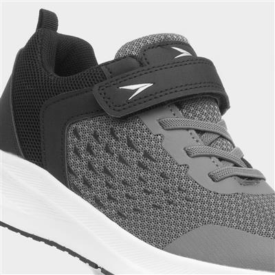 Interstellar Kids Grey Easy Fasten Trainer