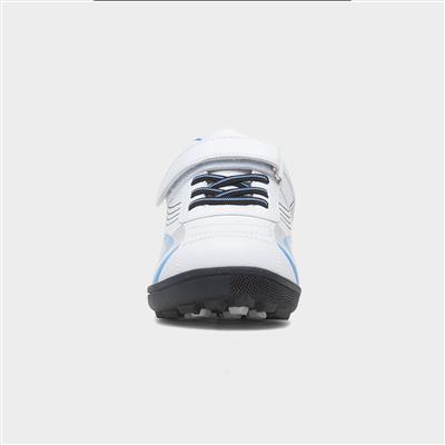 Kids White Easy Fasten Astro Trainer