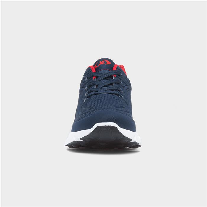 Kids Navy Lace Up Trainer