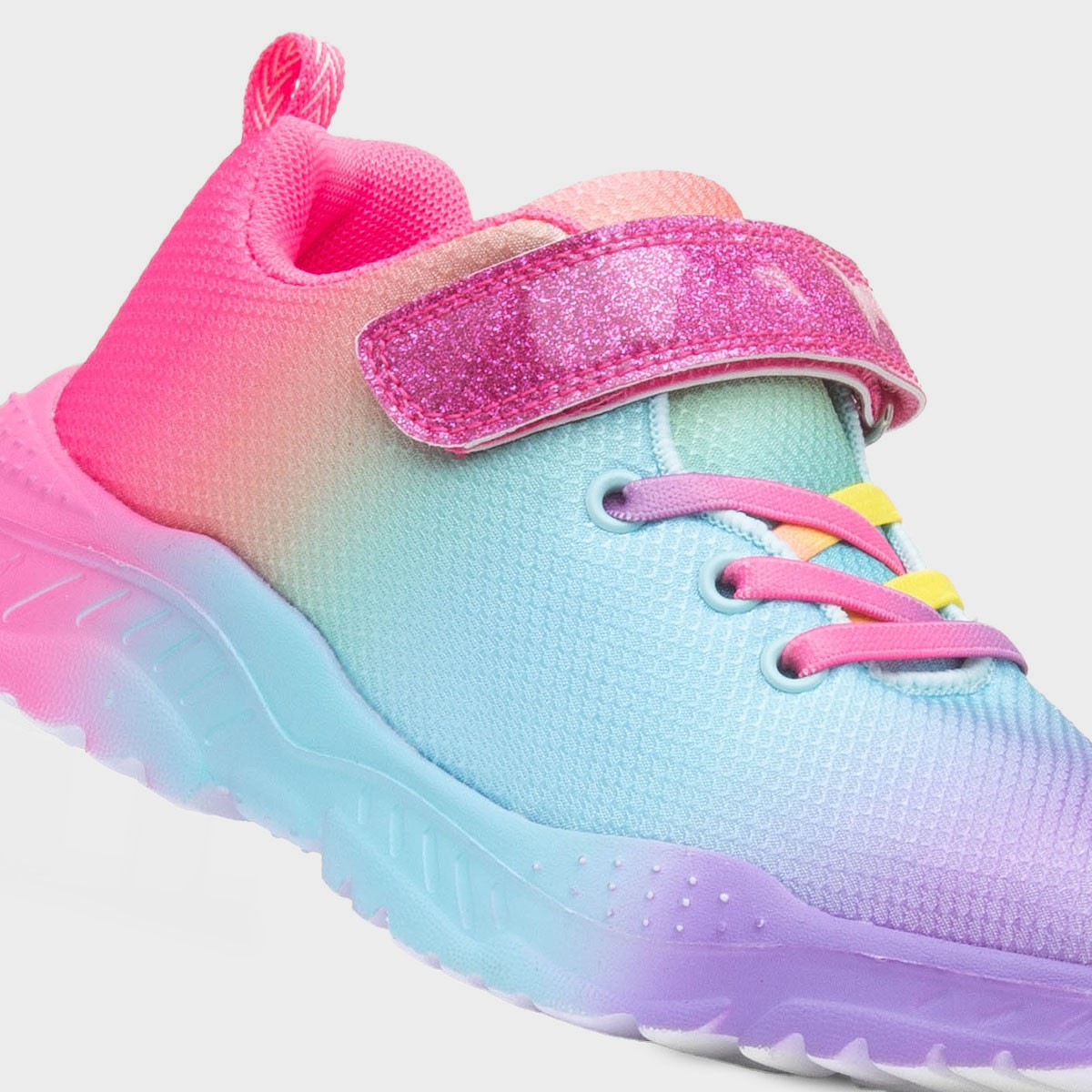 ♪⭐︎rainbow⭐︎♪ Girls Rainbow Ombre Running Sneakers - MULTI | The