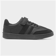 XL Timor Kids Black Easy Fasten Trainer (Click For Details)