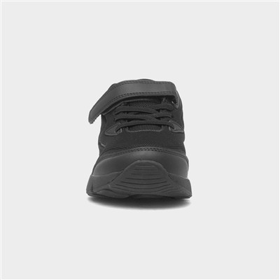 Metrology Kids Black Easy Fasten Trainer