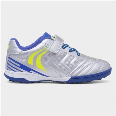 Kids Silver Easy Fasten Astro Trainers