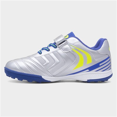 Kids Silver Easy Fasten Astro Trainers