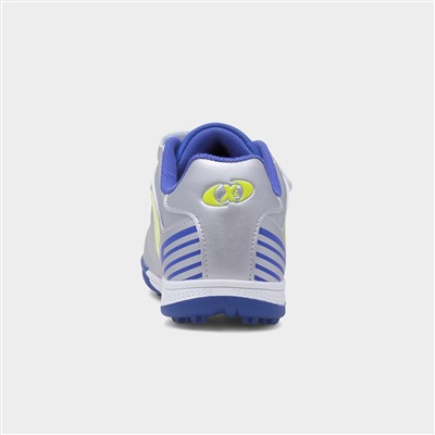 Kids Silver Easy Fasten Astro Trainers