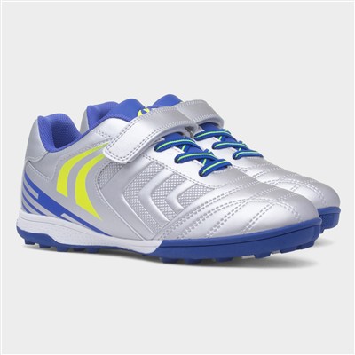 Kids Silver Easy Fasten Astro Trainers