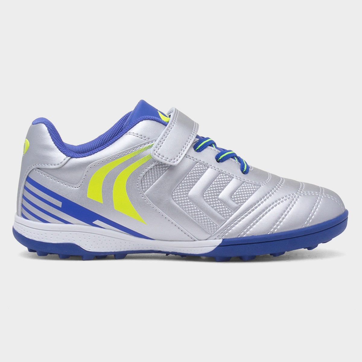 Kids Silver Easy Fasten Astro Trainers