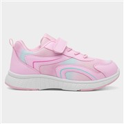 XL Kids' Pink Easy Fasten Trainers (Click For Details)
