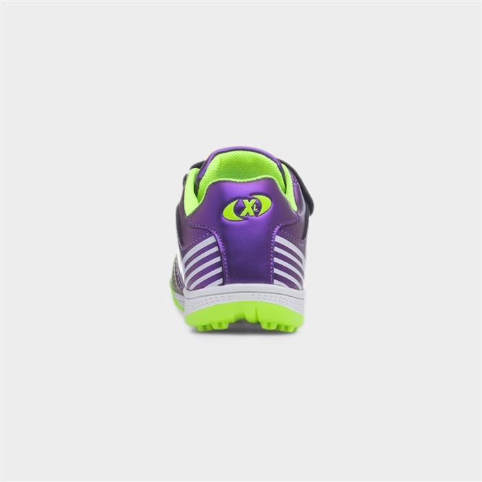Kids Purple Easy Fasten Astro Trainers