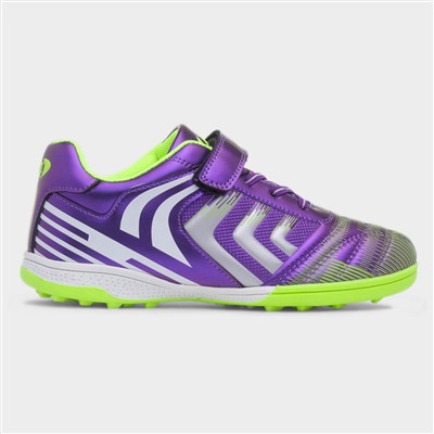 Kids Purple Easy Fasten Astro Trainers