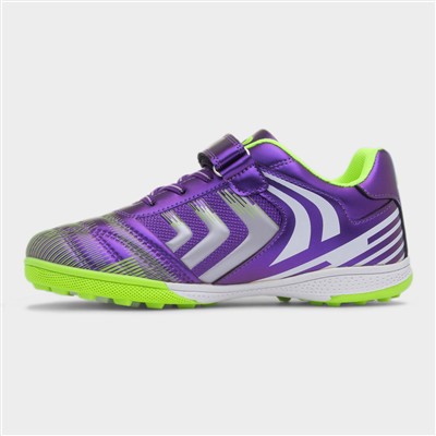 Kids Purple Easy Fasten Astro Trainers