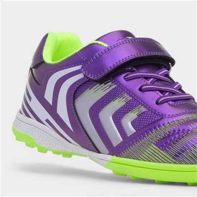 Kids Purple Easy Fasten Astro Trainers