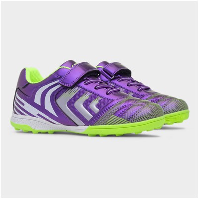 Kids Purple Easy Fasten Astro Trainers